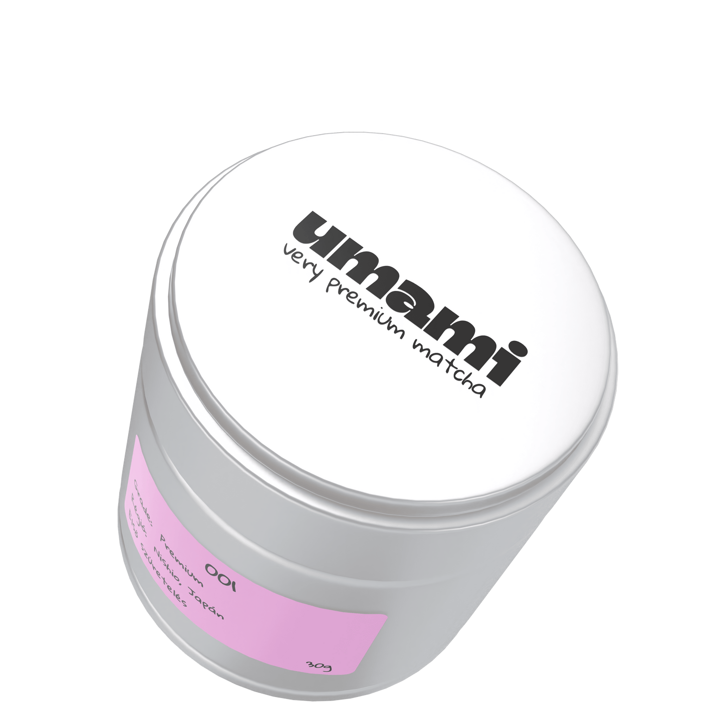 Daily Matcha doboz felülről, logó és csomagolás részlete